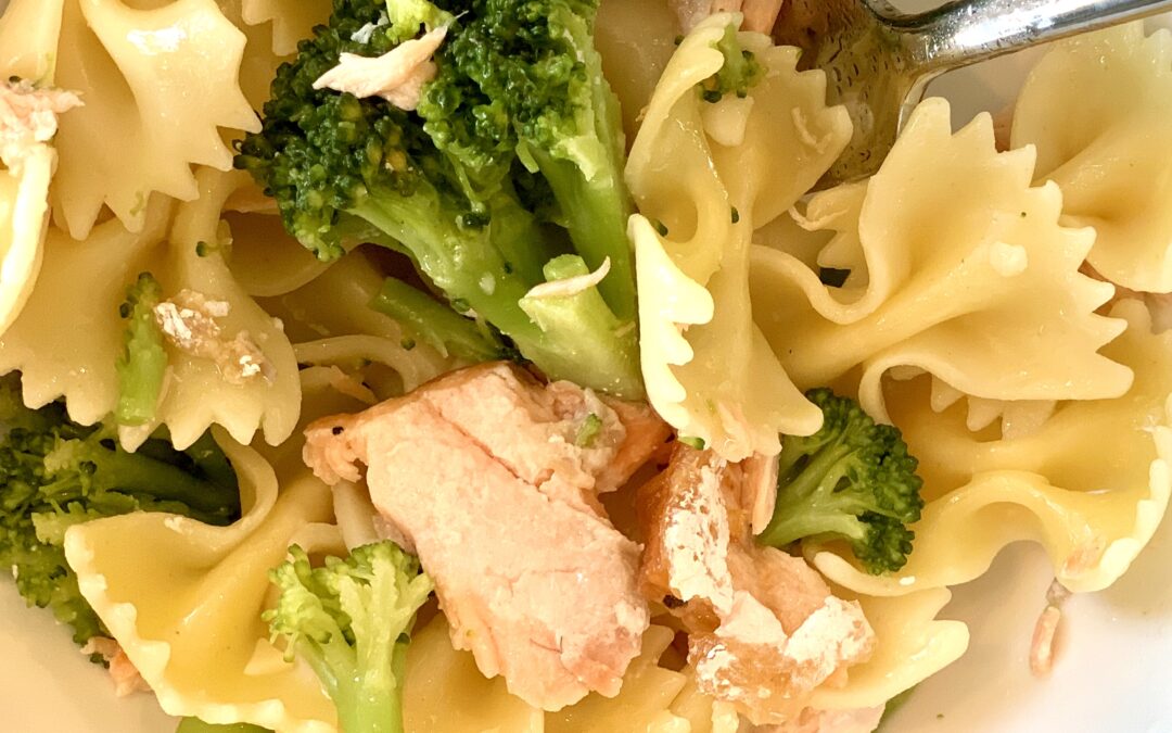 Pasta with Broccoli and Salmon