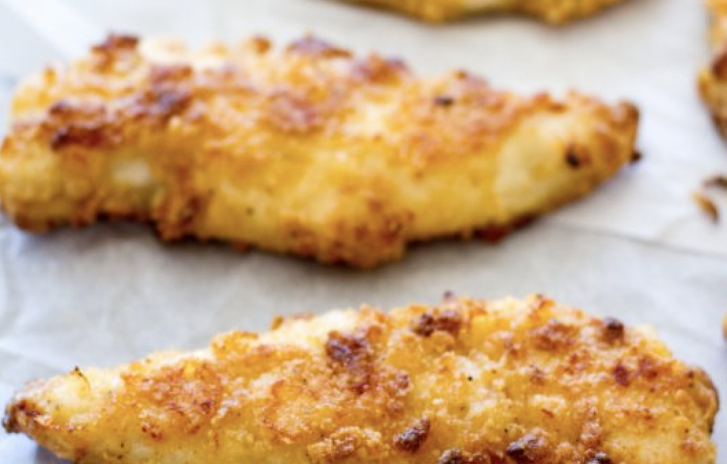 Baked Chicken Tenders with Healthier Ranch