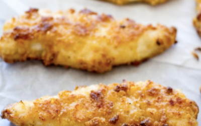 Baked Chicken Tenders with Healthier Ranch