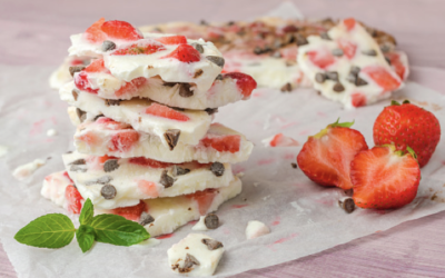 Strawberry Yogurt Chocolate Bark