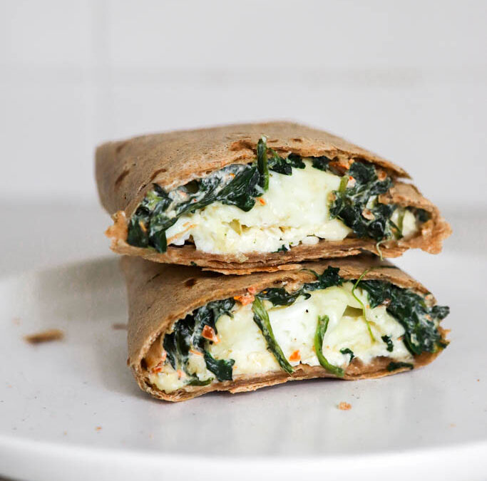 Egg White Spinach Wraps