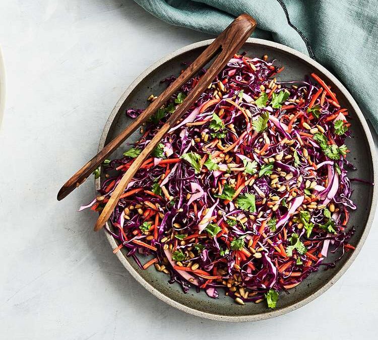 Cabbage Slaw With Sunflower Seeds