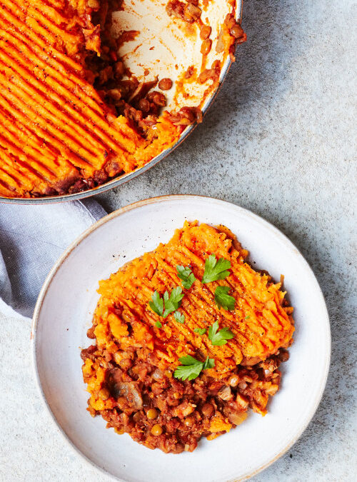 Sweet Potato Lentil Pie