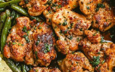 Lemon Garlic Chicken Thighs